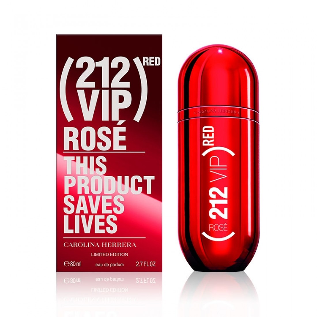 CAROLINA HERRERA - 212 VIP ROSÉ RED  Edp 80 ml